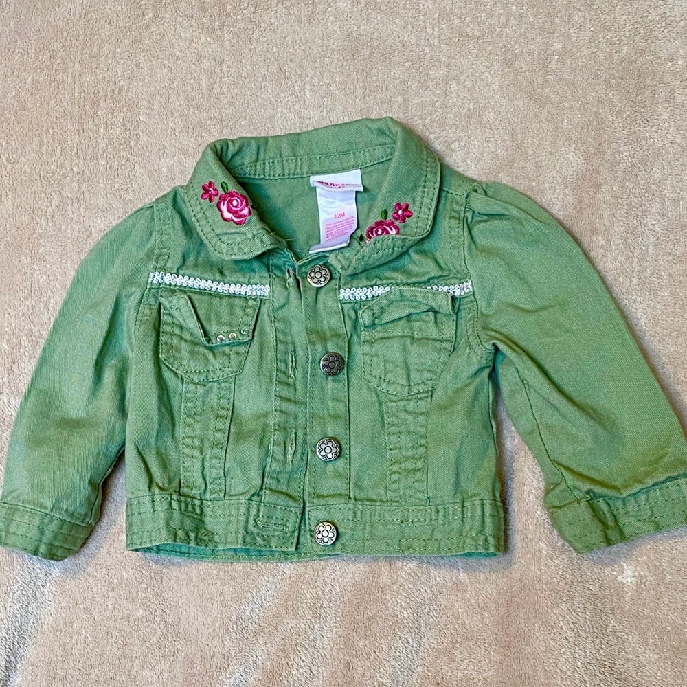 Nannette Baby Girl Military Jacket 12M